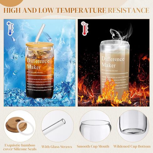 7 Pcs Difference Maker Gift Employee Appreciation Tote Leather Journal Pen Tumbler Thank You Gift Women in Saudi Arabia