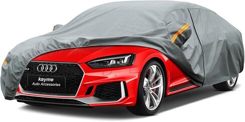 Kayme Heavy Duty Car Cover Waterproof All Weather, Full Exterior Covers Sun Rain UV Protection. Universal Fit Buick Enclave,Jeep Grand Cherokee L,Mercedes-Benz GLS,BMW X7. in Kuwait
