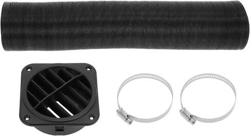 Car Truck RV Bus Van Boat Boat Car Cart Duct Duct Car Cark Cark Duct Hose struge with Heater Pipe Air Vent Cover Cover Clamp 60mm 100cm Max L in Saudi Arabia