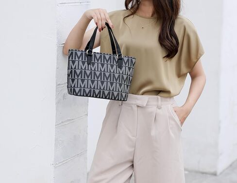 MKF Collection Tote Bag for Women, Shoulder Handbag & Wristlet Pouch Purse Top Handle Vegan Leather 4Pcs Set Pocketbook in Kuwait