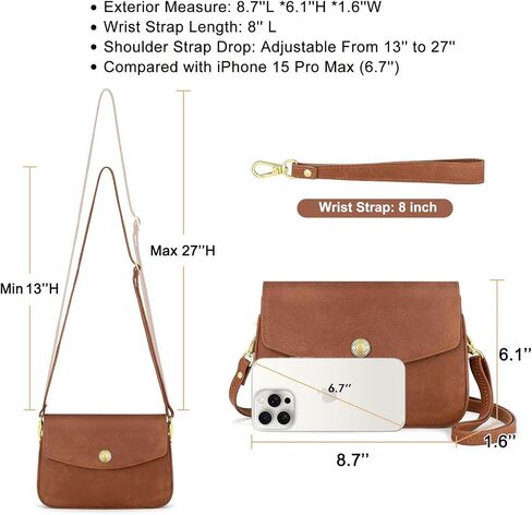 Peacocktion Crossbody Bag for Women Trendy Small PU Leather Cross Body Purse Shoulder Wristlet for Travel in Kuwait