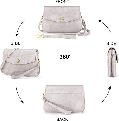 Peacocktion Crossbody Bag for Women Trendy Small PU Leather Cross Body Purse Shoulder Wristlet for Travel in Kuwait