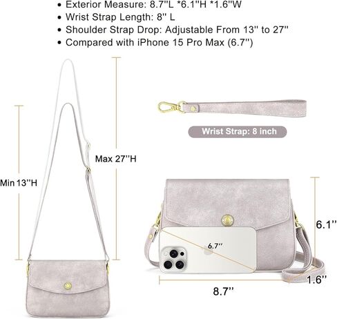Peacocktion Crossbody Bag for Women Trendy Small PU Leather Cross Body Purse Shoulder Wristlet for Travel in Kuwait
