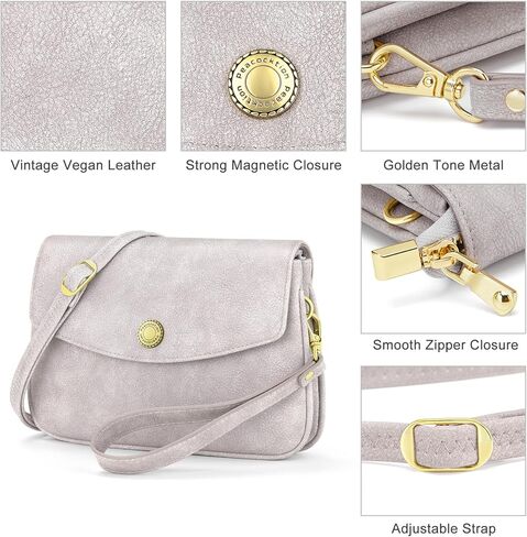 Peacocktion Crossbody Bag for Women Trendy Small PU Leather Cross Body Purse Shoulder Wristlet for Travel in Kuwait