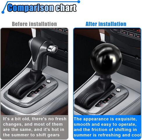 Car Round Ball Gear Shift Knob, Aluminum Alloy Gear Shift Stick Head for Most Manual Vehicles with 3 Adapters M8, M10, M12 (Red) in Saudi Arabia