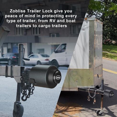 Heavy Duty Trailer Locks Ball Hitch, 2 5/16 Ball Hitch Lock Anti Theft, Sturdy Fits for RV/Boat/Cargo/Utility Trailer Coupler (Black) in Saudi Arabia