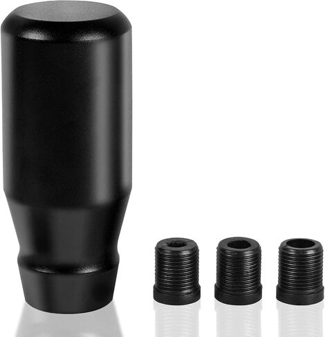 Muge Racing 80mm/3.15 "مقبض تحول السيارة ، ألومنيوم مرجحة للسيارات ترس مداهى رافعة مع 3 محولات ملولبة M8 M10 M12 × 1.25 ، عالمي للسيارة (أسود) in Kuwait
