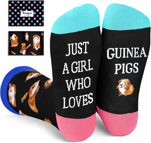 HAPPYPOP Funny Socks for Women - Novelty Peacock Guinea Pig Duck Owl Goose Gifts for Teen Girls in Saudi Arabia