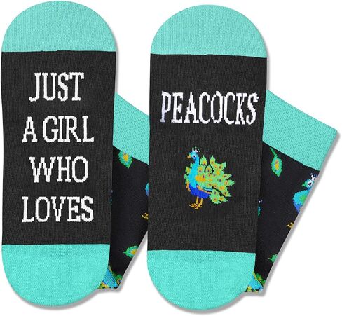 HAPPYPOP Funny Socks for Women - Novelty Peacock Guinea Pig Duck Owl Goose Gifts for Teen Girls in Saudi Arabia