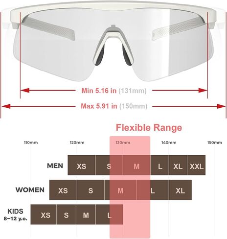 QOOLTIME Z87 Cycling Sports Sunglasses Men Women Youth, Pickleball Running Baseball in Kuwait