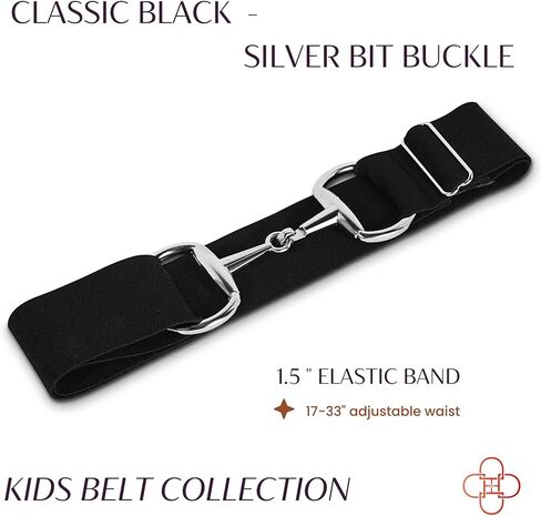 Kids 1.5 inch Equestrian Belt, Adjustable Elastic Belts for Girls, Perfect for Riding Breeches in Saudi Arabia