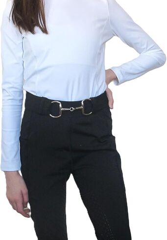 Kids 1.5 inch Equestrian Belt, Adjustable Elastic Belts for Girls, Perfect for Riding Breeches in Saudi Arabia
