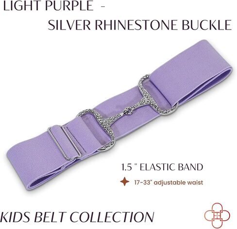 Kids 1.5 inch Equestrian Belt, Adjustable Elastic Belts for Girls, Perfect for Riding Breeches in Saudi Arabia