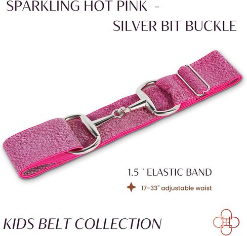 Kids 1.5 inch Equestrian Belt, Adjustable Elastic Belts for Girls, Perfect for Riding Breeches in Saudi Arabia