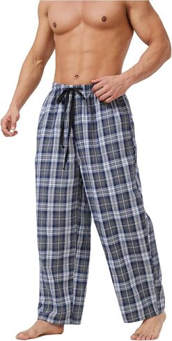 رجال PJ Pajama Pants مرنة Wasit Lounge Sleep Pants 2 Pack in Saudi Arabia