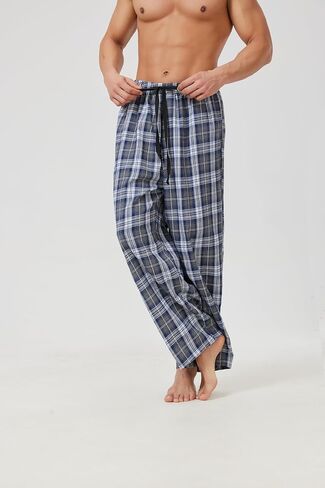 رجال PJ Pajama Pants مرنة Wasit Lounge Sleep Pants 2 Pack in Saudi Arabia