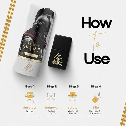 King of Sparta Hanging Car Air Freshener for Men, Only Natural Essential Oils - Luxury Car Air Diffuser by House of Olympus - Made in USA in Saudi Arabia