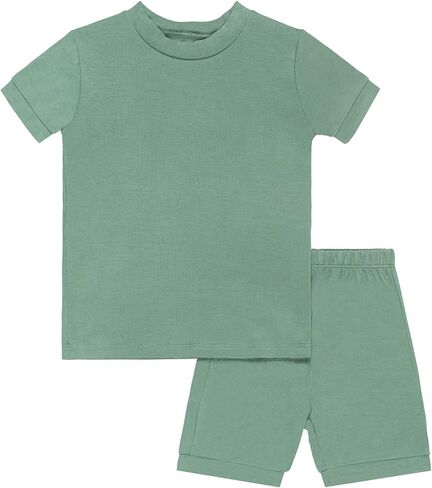 GUISBY Rayon Made from Bamboo Baby Toddler Kids Short Sleeve Top and Shorts Sets Pajamas for Boy Girl in Saudi Arabia