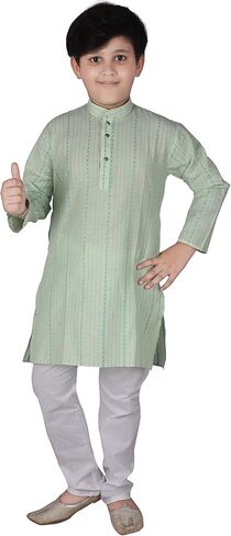 Kid's Indian Traditional Cotton Kurta Sets For Boys | Pack Of 1 (S-145) in Saudi Arabia