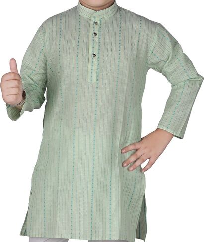Kid's Indian Traditional Cotton Kurta Sets For Boys | Pack Of 1 (S-145) in Saudi Arabia