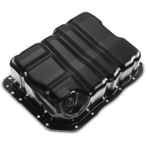 A-Premium Engine Oil Pan Sump with Drain Plug Compatible with Mitsubishi Lancer 2009-2017, Outlander 2008-2018, Outlander Sport 2012-2017, 2.0L 2.4L