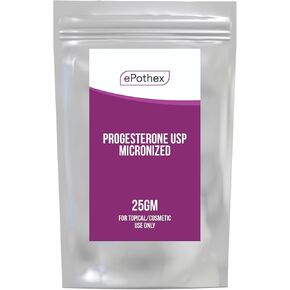 Progesterone Powder USP, Bioidentical Micronized Powder, Topical and Cosmetic, 25 Grams (25 Gram)