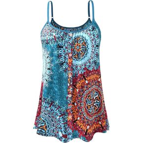 Camisoles النسائية مع خزانات المدمجة المدمجة صخرية قابلة للتعديل من أشرطة السباغيتي الأشرطة