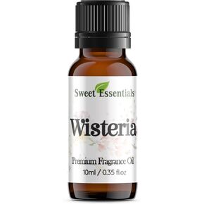 Wisteria ، 10 مل (0.35FL OZ) زيت العطر المتميز ، العطرية ، الناشر ، الحرف ، الصابون ، الروائح المنزلية ، الحمام والجسم ، PARFUM DIY وغير ذلك الكثير. متعددة الاستخدامات وطويلة الأمد بواسطة الأساسيات الحلوة