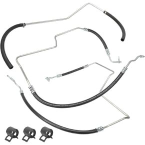 3PCS Power Steering Hose Pressure Return Line Assembly for Rainier CXL 2004-2007 Trailblazer LT LS LTZ EXT Envoy XL 2002-2009 365451 365607 365781