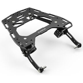 Motorcycle Top Luggage Rack Rear Luggage Rack Aluminum Black Compatible with Ducati DesertX 2022-2024