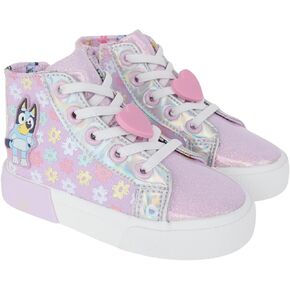 قم بتشغيل Bluey و Bingo Little Girls High Top Slip على أحذية رياضية