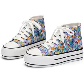 أحذية Antlulu Girls 'Canvas أحذية منخفضة أعلى وأعلى من القماش أحذية حذاء رياضية من أزياء الأزياء غير الرسمية للفتيات