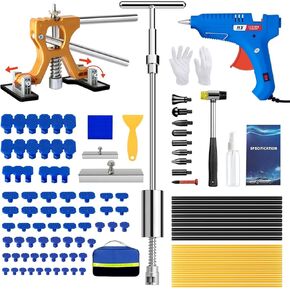 Dent Puller, 98pc Professional Car Paintless Dent Repair Kit, Car/Motorcycle/Refrigerator dent Remover Tool, Household Reusable