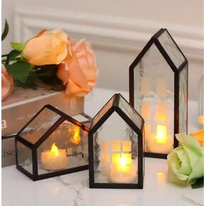 Decorative Glass Candle Holders for Weddings, Churches, Holiday Celebrations, Bedrooms, Coffee Table Decor for Living Room, Centerpiece Table Decorations, Birthday Gifts for Women, Men and Friends