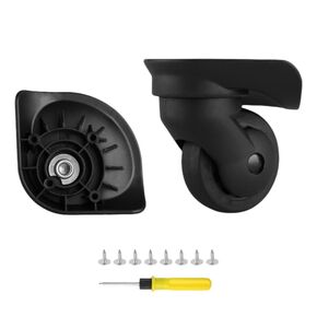 2 Luggage Wheels Replacement Kit, Luggage Replacement Wheels with 360 Degree Rotation and Silent Luggage Caster Wheels