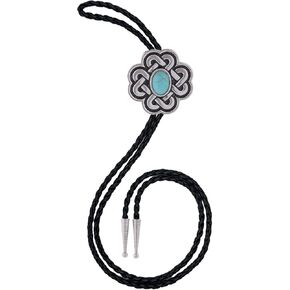 Turquoise Bolo Tie للرجال خمر رعاة البقر الراعي رعاة البقر رعاة البقر Rodeo Celtic Bolo علاقات للنساء