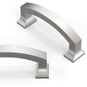 10 Pack Matte Black Cabinet Pulls 3.75 Inch(96mm) Kitchen Cabinet Handles Solid Zinc Alloy Cabinet Hardware Drawer Pulls