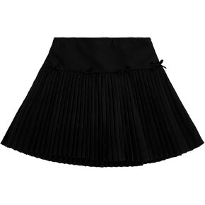SOLY HUX Girl's Pleated Mini Skirt Bow Y2k A Line Casual Summer Skirts