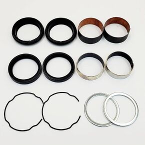 49mm Fork Seal & Bushing Kit for 2006-2017 Harley Dyna FXD & 2002+ VRSC V-Rods with 49mm Forks - Includes Upper & Lower Bushings, Seal Washers, Fork Seals & Retaining Rings - Replaces HD# 49380-09