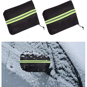 Side Mirror Covers Auto Rearview Protection, 2 Pieces Waterproof Vehicle Side View Mirror Cover Exterior Rear View Accessories Car Accessories with Drawstrings for Car Vehicle Winter