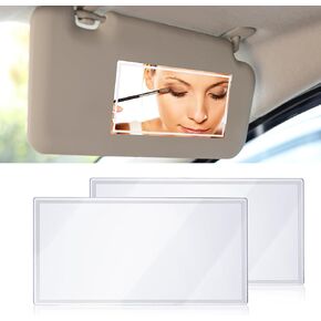 مرآة Car Sun Visor ، HD 5.91 "× 3.15" مرآة للسيارة المحمولة ، مرايا مكياج للذات ذاتية ، إكسسوارات مستحضرات مستحضرات مريحة للسيارات للسيارات السيارات سيارات السيارات