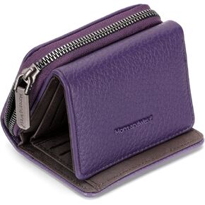 Montana West Women's Wallet Slim Trifold Card Holder RFID Blocking with Zipper Coin Pocket