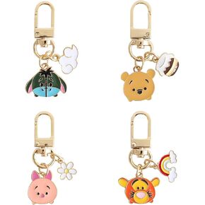 Anime Cartoon Keychain 4 in 1 Set Keychain for Women Men