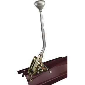 Lokar FMS60C6EMP Floor Mount Shifter Kit with 8" Lever and Polished Mushroom Knob for Ford C-6 Transmission