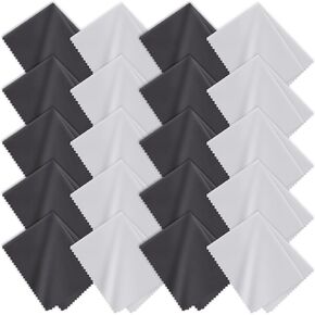 40 Pack Microfiber Cleaning Cloth for Glasses (6"x7"), Lens Cleaner Cloth Microfiber Eye Glasses Clean Cloths for Eyeglasses, Camera Lens, Sunglasses, TV Screens, Cell Phones and Laptops