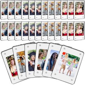 Remerry 30 Pack Acrylic Fridge Magnetic Frame Clear Mini Photo Picture Display Frame Plant Leaf Specimens Display Compatible with Fujifilm Instax for Kids DIY Craft,2.36 x 3.54 Inch