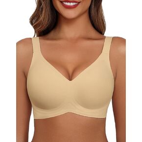 Avidlove Bras for Women Seamless Bra Full Coverage T Shirt Bralettes Push Up Bra Wireless Bra