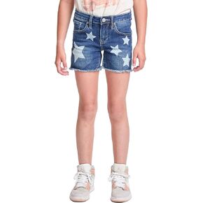YMI Jeans Girls Star Print Fray Hem Shorts
