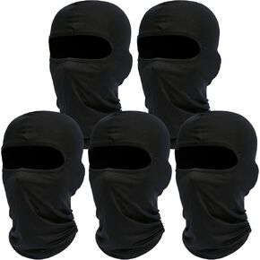 Balaclava Ski Mask, 5 Pack Neck Gaiter Motorcycle Scarf, Summer Cooling UV Protector Men/Women