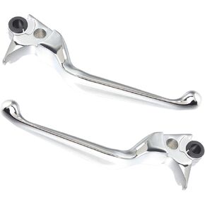 Quasco Chrome Brake Lever Motorcycle Clutch Hand Ravers متوافق مع Harley Sportster 883 1200 Dyna Touring Road King Heritage Softail Fat Bob